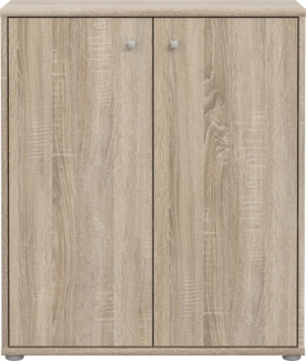 Kommode >TEMPRA2< 2 Türen, 2 Böden, Sonoma Eiche Dekor - 73,7x85,5x34,8cm (BxHxT)
