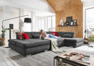 Die PlanBar Wohnlandschaft MP-IN17004 U-Form, wahlweise mit Funktionen, Kaltschaum-Polsterung