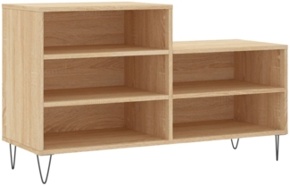 vidaXL Schuhregal Sonoma-Eiche 102x36x60 cm Holzwerkstoff 831391