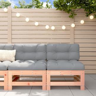 vidaXL Mittelsofas mit Kissen 2 Stk. Massivholz Douglasie 825693