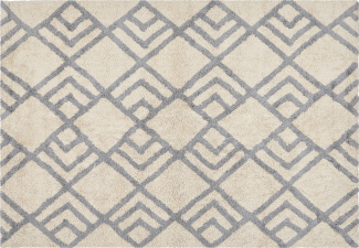 Teppich Baumwolle beige grau 160 x 230 cm NEVSEHIR