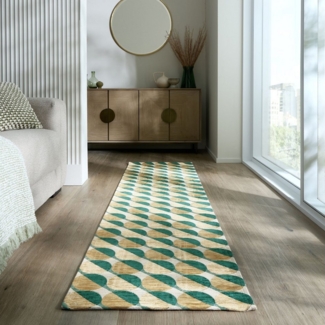 FLAIR RUGS Teppich Carlos Geo, rechteckig, Höhe: 1 mm, fußbodenheizungsgeeignet