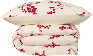Schiesser Bettwäscheset Rowan - Feinbiber - 2-teilig - 155 x 220 cm - Creme