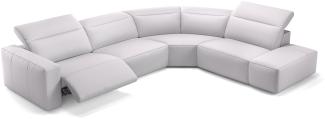 Sofanella Sofalandschaft LENOLA Ledercouch Echtleder Big Sofa in Weiß S: 302 Breite x 109 Tiefe