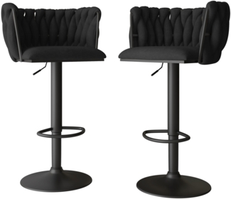Barhocker Muz BS-1142/BK (Farbe: 77-Schwarz, Schwarz)