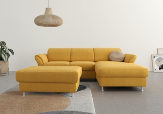 sit&more Ecksofa Apulia L-Form, wahlweise Bettfunktion, Bettkasten und Kopf- und Armteilverstellung