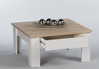 Couchtisch >Romance Mini< in San Remo hell, Melamin - 78x40x78cm (BxHxT)