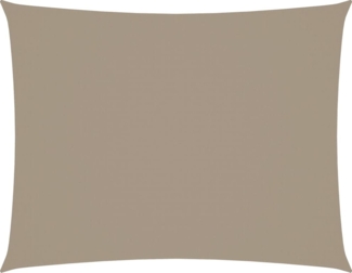 vidaXL Sonnensegel Oxford-Gewebe Rechteckig 3,5x5 m Taupe 135435