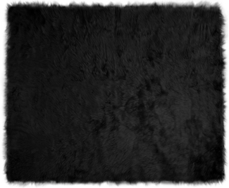 vidaXL Kunstschaffell Teppich Tafalla Schwarz 200 x 280 cm Polyester 42021573