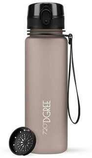 720°DGREE Trinkflasche Trinkflasche uberBottle softTouch mit Sieb nougat brown 0,5l