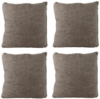 Kissenbezug (4 Stück) warmgrau 40x40 cm