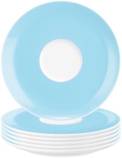 Seltmann Weiden Liberty Pure Colors Kombiuntertasse ø 16 cm 6er Set - Lagoon Blue