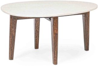 Bizzotto Beistelltisch Sylvester aus Marmor, 70 cm