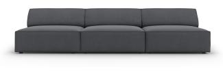 Micadoni 3-Sitzer Sofa Jodie Dark Grey