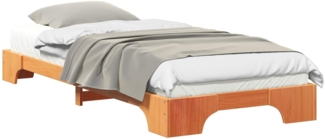 vidaXL Bodenbettgestell Braun 90 x 220 cm Holz 872916