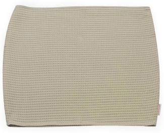 HOBEA-Germany Stillkissenbezug Baby Lagerungsbezug Waffelmuster taupe, 100% BIO Baumwolle