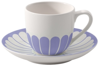 Villeroy & Boch Fleur Couleur Espressotasse mit Untertasse 70 ml - Bleu