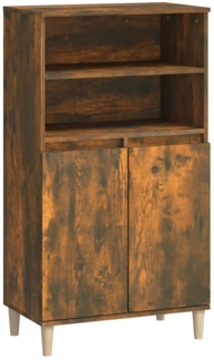 vidaXL Highboard Räuchereiche 60 x 36 x 110 cm Holzwerkstoff [821225]