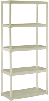 Dmora Gelsomina Outdoor-Garderobe, Outdoor-Regal, Mehrzweck-Balkongarderobe, Outdoor-Schrank, 100 % Made in Italy, 80x40h176 cm, Weiß