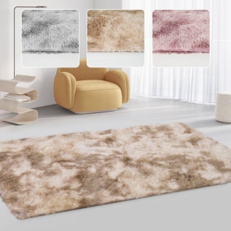Simloveve Langflor-Teppich Superweicher flauschiger moderner Schlafzimmerteppich, Fuzzy Teppiche, rechteckig, Höhe: 37 mm, B 160cm x L 230cm