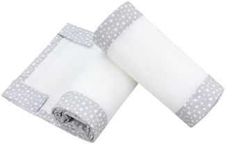 TupTam Bettnestchen TupTam Gitterstäbe Schutz Netz Babybett Nestchen 3D Mesh 2 Pack