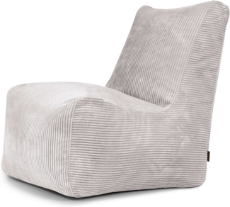Sitzsack ‘Seat‘, Bezugstoff - Waves, 100% Polyester, White Grey, 85x105x80 cm cm.