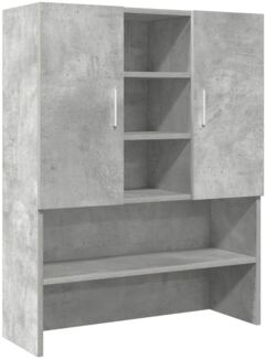 Waschmaschinenschrank, Waschküchenschrank Betongrau 70,5x25,5x90 cm de7940