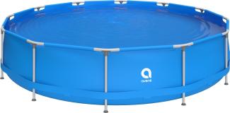 Avenli Frame Pool 420 x 84 cm, Aufstellpool rund, ohne Pumpe, blau