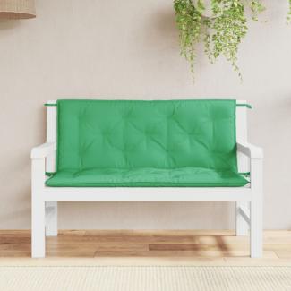 vidaXL Gartenbank-Auflage Grün 120x(50+50)x7 cm Oxford-Gewebe 315009