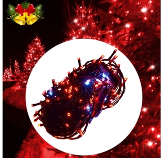Qualra LED-Lichterkette 20M Weihnachtslichterkette 156/200LEDs Lichterkette Außen Wasserdicht, für Weihnachten Party Garten Innen Deko