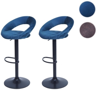 MCW Barhocker MCW-F46-2 (Set, 2er), 2er-Set, 360° drehbar, Höhenverstellbar, Inklusive Fußablage