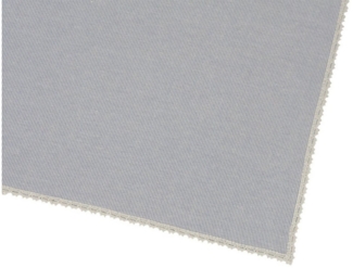 matches21 HOME & HOBBY Tischdecke Tischdecke ULRIKE gestreift mit Spitze, 100 % Baumwolle, in 70x70 (1-tlg), Pflegeleicht waschbar bis 30° Grad