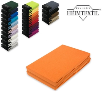 Jersey Spannbettlaken Premium Marke Doppelpack 60 x 120 - 70 x 140 cm Terrakotta