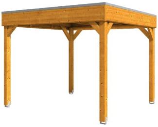 SKANHOLZ Pavillon, Flachdach, viereckig, BxT: 302x302 cm Gartenpavillon 4018211006465