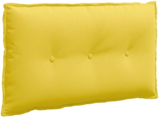 vidaXL Rückenkissen Helles Gelb 80 x 19 x 50 cm Stoff 42014710