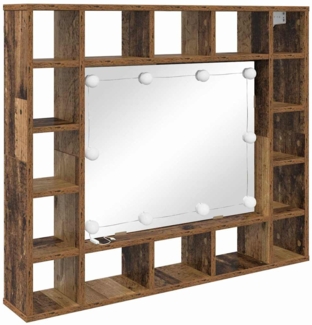 vidaXL Spiegelschrank Altholz 91 x 15 x 76.5 cm Holzwerkstoff 879456