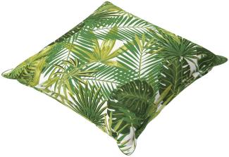 Doppler Zierkissen Living ca. 40 x 40 x 14 cm, palme, mit Stehsaum, ohne RV