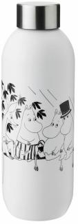 Stelton Trinkflasche Keep Cool Moomin Soft White, Edelstahl, Weiß, 0. 75 Liter, 1372-5