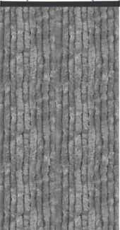 Flauschvorhang in Sondergröße - Türvorhang Breite: 120cm - Länge: 300cm, Dunkelgrau