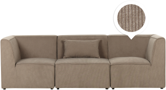 3-Sitzer Sofa Cord taupe LEMVIG