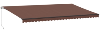 vidaXL Markise Manuell Braun 600x300 cm 3310221