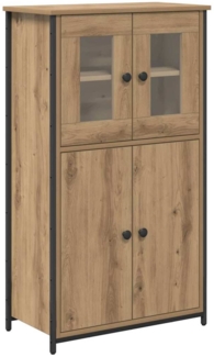 vidaXL Highboard Artisan-Eiche 62 x 32 x 106,5 cm Holzwerkstoff 882252