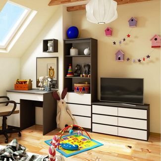 Raumhirsch Furniture Kommode Elegante Kommode in graphitgrau - Praktisches Sideboard - 6 Schubladen, (viele Farbvarianten - Maße: 100 x 57 x 35 cm) - Hochwertig & stabil