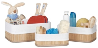 12 x Aufbewahrungskorb Bad natur