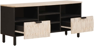 vidaXL TV-Schränk Weiße gewaschene Oberfläche 100 x 33 x 46 cm 4017882