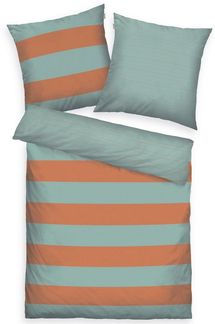 TOM TAILOR HOME Bettwäsche BOLD STRIPES in Gr. 135x200 cm, 155x220 cm oder 200x220 cm, Renforcé, 2 teilig, new bedroom, mit farbigem Markenreißverschluss