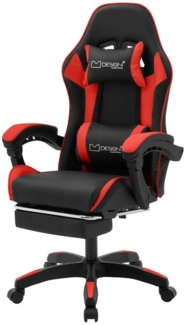 ML-DESIGN Bürostuhl Computerstuhl Schreibtischstuhl für Büro & Arbeitszimmer Drehsessel, Gaming Stuhl inkl. 2 Kissen Armlehne & Fußstütze ergonomisch anpassbar