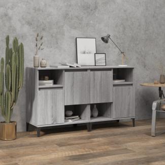 vidaXL Sideboards 2 Stk. Grau Sonoma 60x35x70 cm Holzwerkstoff 3185733