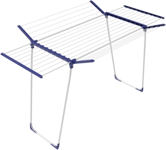 BigDean 26 m Teleskop Wäscheständer Flügelwäscheständer Flügelwäschetrockner Wäschetrockner Jumbo XXL, Handtücher,Kleidung,Unterwäsche, Kunststoff