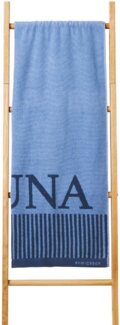 Schiesser 'Rom' Saunatuch, Baumwollfrottier hellblau, 75 x 200 cm